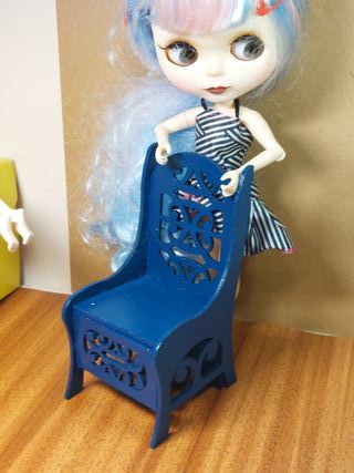 Butaca artesanal Blythe MDF. escala 1:6