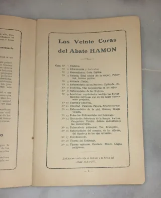 Las veinte curas del Abate Hamon. Medicina Natural