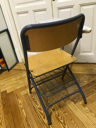 Silla plegable madera pala escritorio