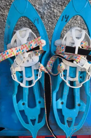 2 Pares Raquetas Nieve Niños Azul