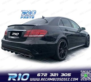 DIFUSOR MERCEDES CLASE E W212 SEDAN 13-16 LOOK AMG E63 + COL