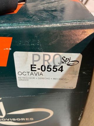 Skoda octavia retrovisor derecho ref: E0554