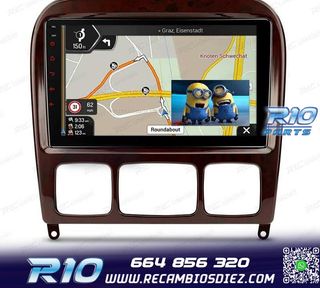 RADIO GPS ANDROID 13 MERCEDES CLASE S W220 98-05