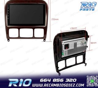 RADIO GPS ANDROID 13 MERCEDES CLASE S W220 98-05
