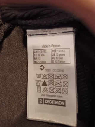 Pantalón térmico Wedze Talla 12