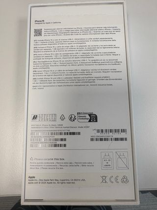 Caja vacía iPhone 16