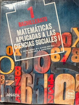 Matemáticas aplicadas a las Ciencias Sociales I.