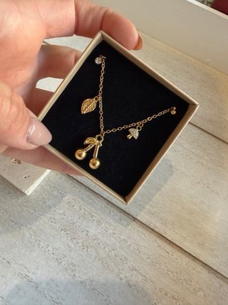 Conjunto collar y pulsera acero inoxidable