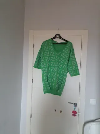 Blusón oversize Zara verde