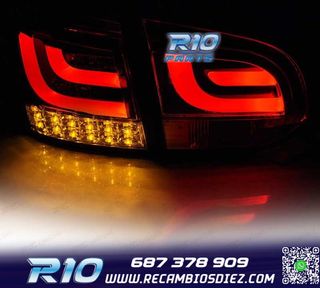 PILOTOS VOLKSWAGEN VW GOLF 6 08-12 LED BAR NEGRO