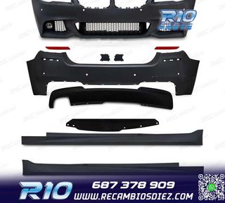 KIT CARROCERIA BMW F11 TOURING 13-17 LOOK M CON PDC Y LAVAFA
