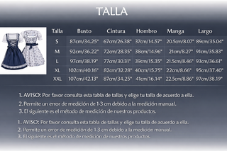 Traje Regional Mujer XL Azul y Blanco