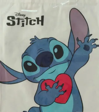 Bolsa Tote de lona Disney Stitch con corazón