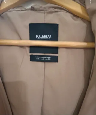 Chaleco largo acolchado Pull&Bear T. L/XL