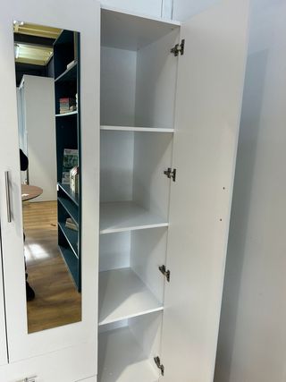 Armario 4 puertas espejo y 2 cajones