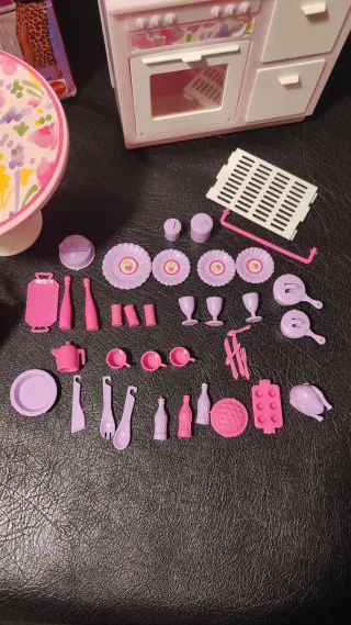 Cocina y Vitrina Barbie 2 en 1 Vintage