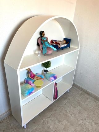 Estantería/Casita de Muñecas Blanca