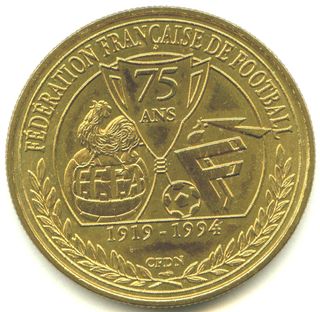 Moneda Henri Delaunay Jules Rimet