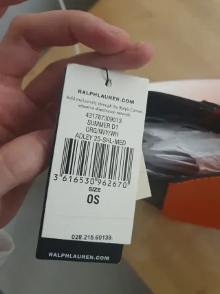 Bolso Ralph Lauren Negro y Naranja