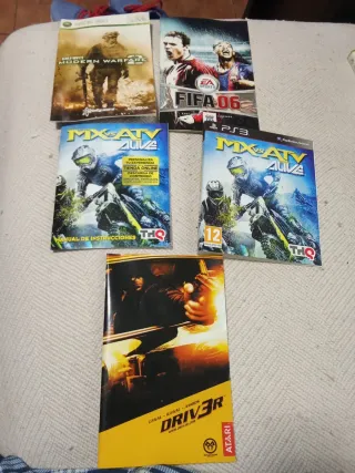 Lote Manuales y Carátulas Videojuegos