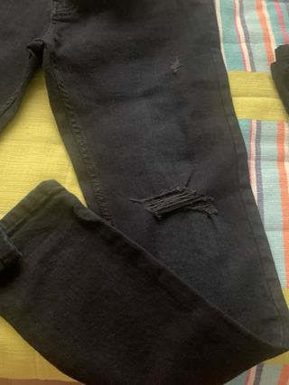 Pantalón vaquero Skinny negro Pull&Bear