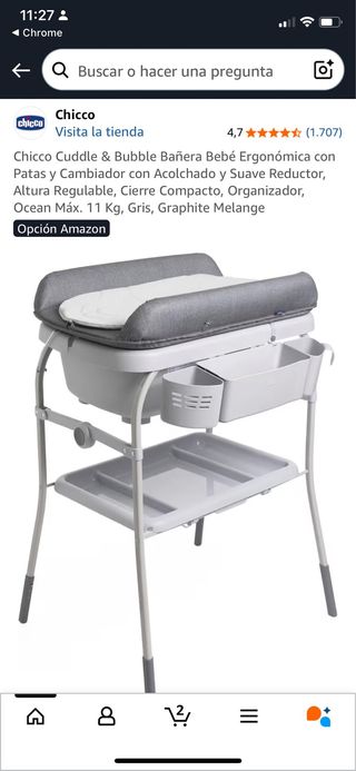 Bañera Cambiador Chicco