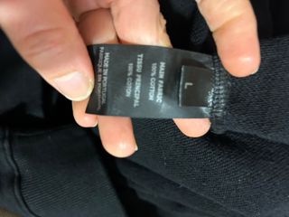 Felpa nera unisexVetements