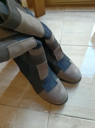 Stivaletti Fornarina donna blu e marroni