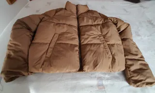 Plumífero mujer beige/marrón