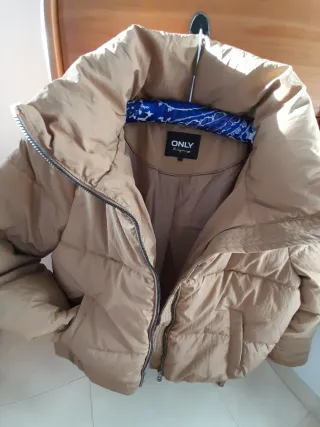 Plumífero mujer beige/marrón