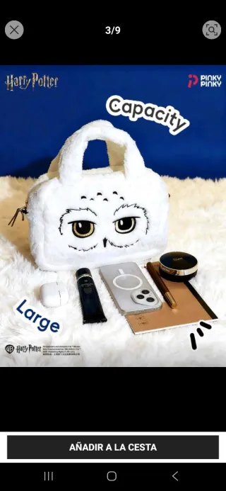 Bolso Hedwig Peluche