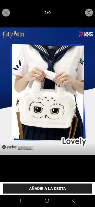 Bolso Hedwig Peluche