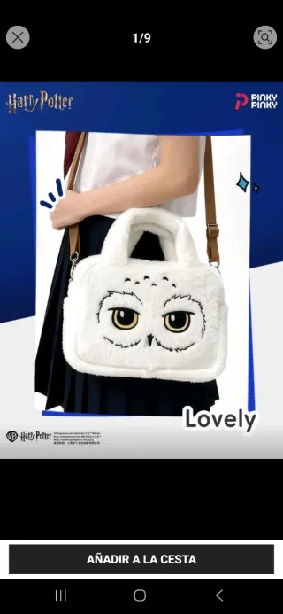 Bolso Hedwig Peluche