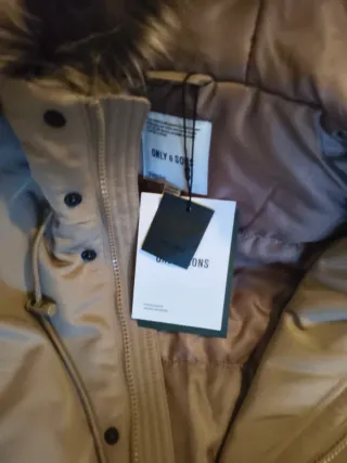 Chamarra Only & Sons Beige con Capucha