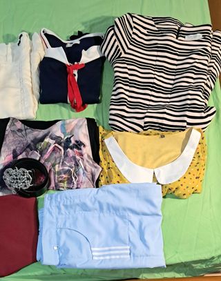 Lotto vestiti donna vintage maglione gonne cinghie