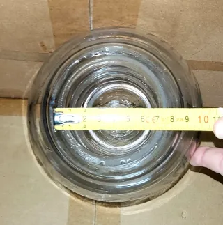 Antigua tulipa de cristal tallado