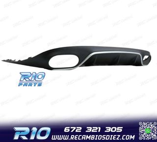 DIFUSOR MERCEDES CLASE E C238 17-19 LOOK AMG E53 PLATA + COL