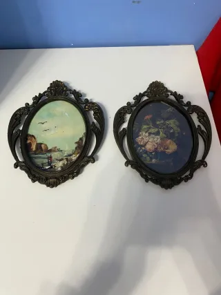 Cornici in bronzo antiche con dipinti