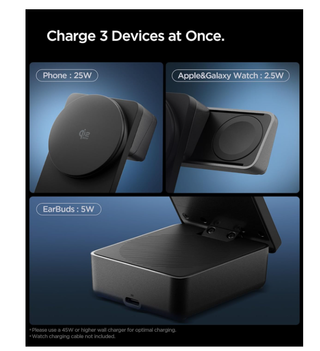 Spigen Essential Qi2.2 25W Caricatore Wireless