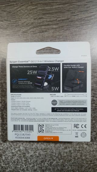 Spigen Essential Qi2.2 25W Caricatore Wireless