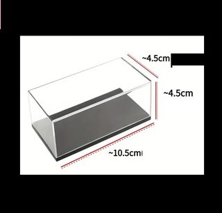 8 teche acrilico per modellini 1/55 1/64 1/43