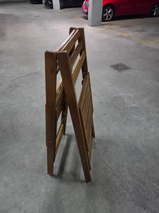 Sillas plegables de madera