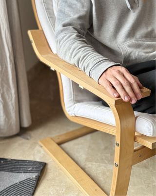 Poltrona sdraio Ikea - Poäng con accessorio personalizzato