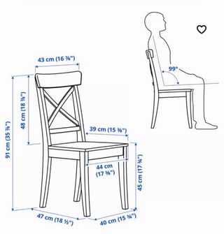 Silla Rosentorp Ikea Negra