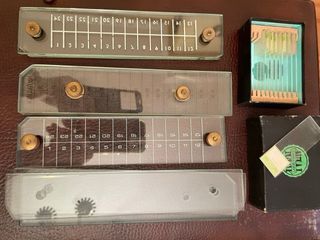 Portaobjetos microscopio y triquinoscopio