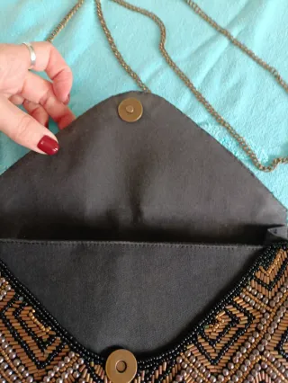 Bolso de vestir con cadena