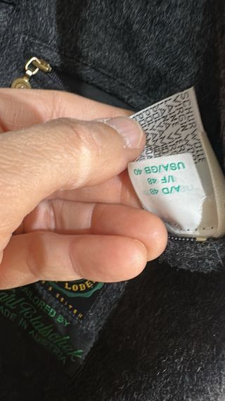 Cappotto Loden 100% Lana Vergine TG 48