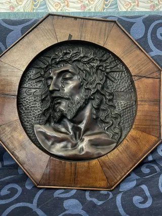 Busto Cristo Corona Espinas Legno