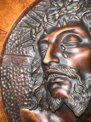 Busto Cristo Corona Espinas Legno