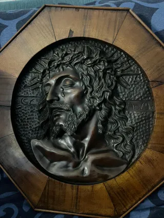 Busto Cristo Corona Espinas Legno